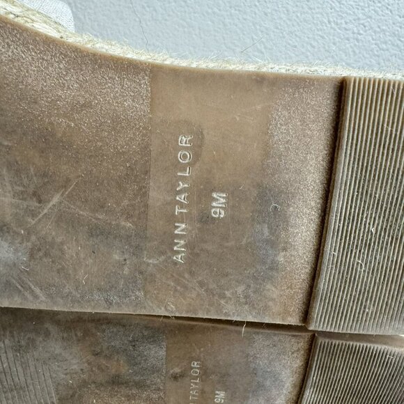 Ann Taylor Isabella Zebra Womens Espadrilles Flats Striped Pattern Canvas Size 9 - Picture 7 of 9